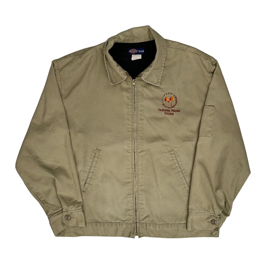 Dickies Collared Jacket - XL Khaki Cotton