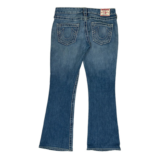 True Religion Boot Cut Jeans - 29W UK 8 Blue Denim