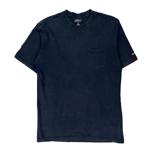 Dickies Tall T-Shirt - Large Navy Cotton