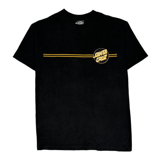 Santa Cruz Graphic T-Shirt - Medium Black Cotton