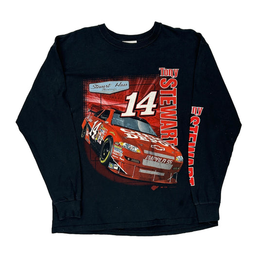 Tony Stewart Winners Circle Nascar Long Sleeve T-Shirt - XL Black Cotton