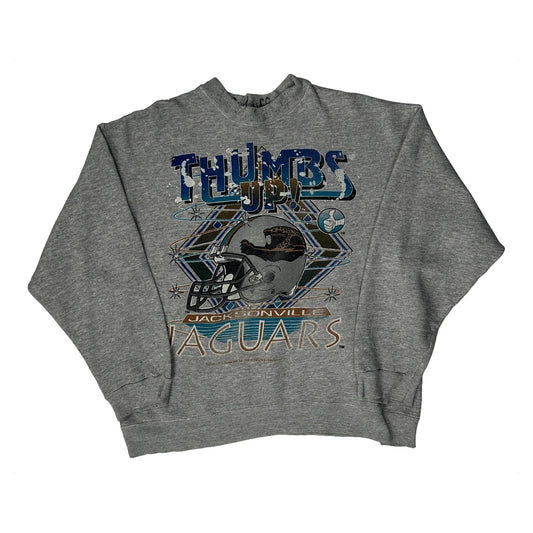 Jacksonville Jaguars Pro Player Graphic Sweatshirt - XL Grey Cotton Blend