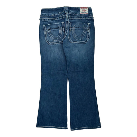 True Religion Flared Jeans - 30W UK 8 Blue Denim