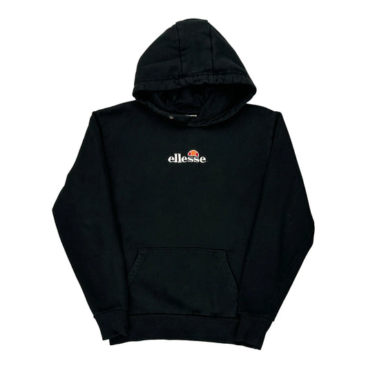 Ellesse Hoodie - Small Black Cotton