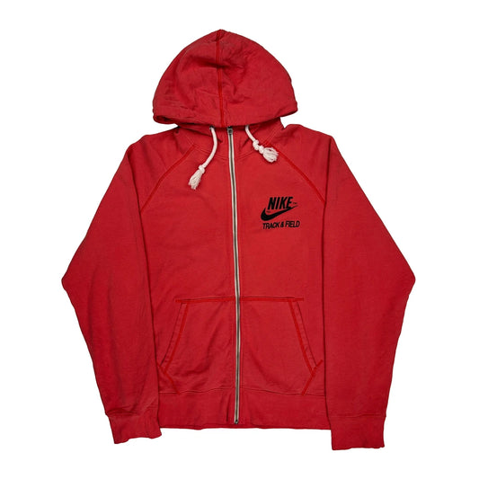 Vintage Track & Field Nike Hoodie - 2XL Red Cotton