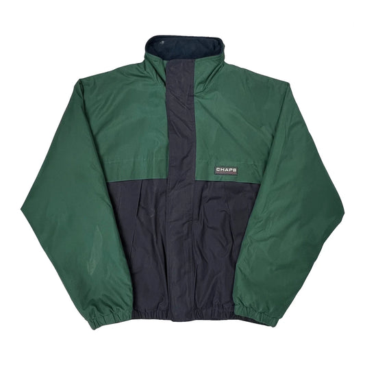Chaps Ralph Lauren Windbreaker - Large Gray Polyester