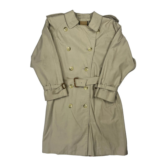 Burberry Novacheck Trench Coat - Medium Beige Polyester Blend