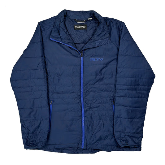Vintage Marmot Puffer - XL Blue Polyester