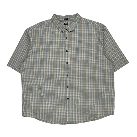 Dickies Short Sleeve Shirt - XL Grey Cotton