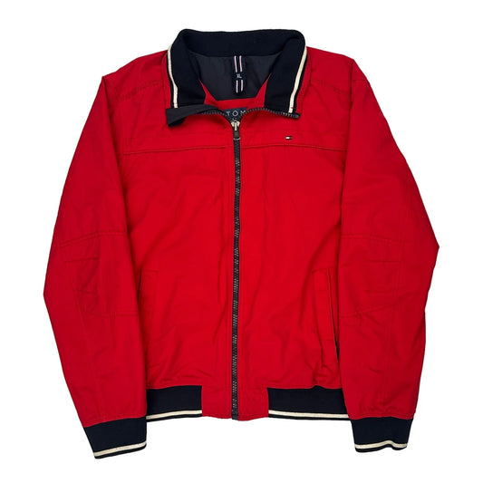 Tommy Hilfiger Bomber Jacket - XL Red Polyester