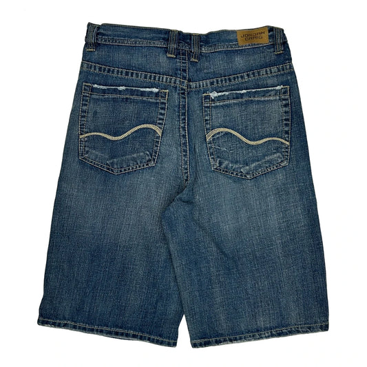 Jordan Craig Baggy Denim Shorts - 34W 12L Blue Cotton