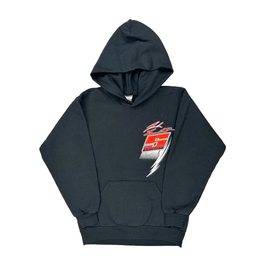 Age 14-16 Port & Company Graphic Hoodie - Large Black Cotton Blend