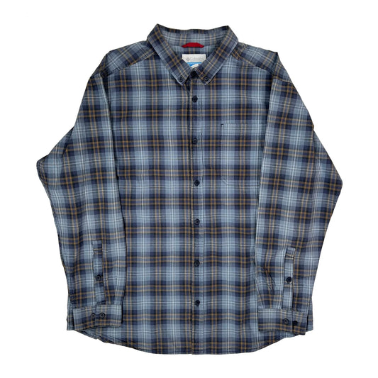 Columbia Checked Shirt - 2XL Brown Cotton