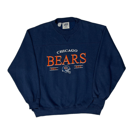 Chicago Bears Lee Sport Nfl Sweatshirt - Large Navy Polyester Blend