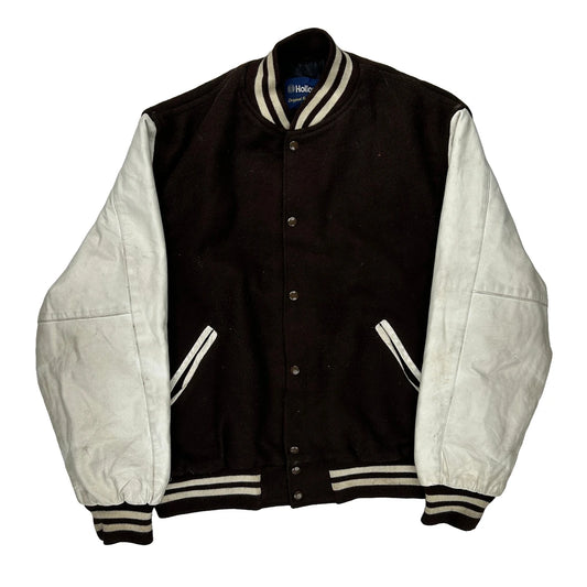 Padua Holloway Varsity Jacket - XL Black Wool Blend