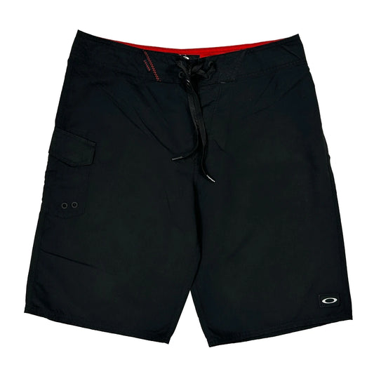 Oakley Cargo Shorts - 32W 10L Black Polyester