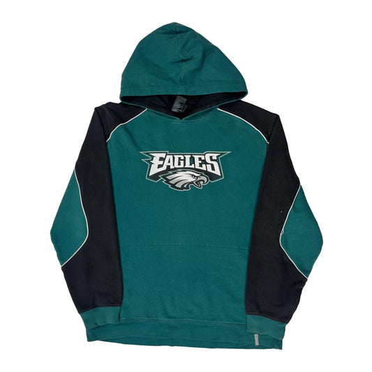 Philadelphia Eagles Reebok Nfl Hoodie - Large Green Cotton