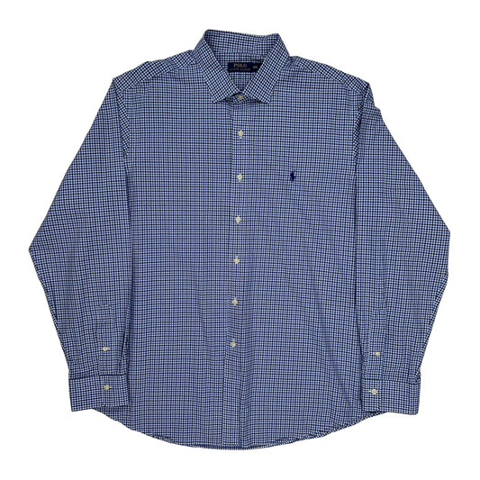Polo By Ralph Lauren Checked Shirt - 2XL Blue Cotton