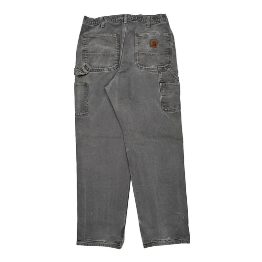 Carhartt Double Knee Carpenter Trousers - 31W 34L Grey Cotton