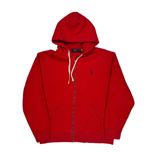 Vintage Polo By Ralph Lauren Hoodie - XL Red Cotton