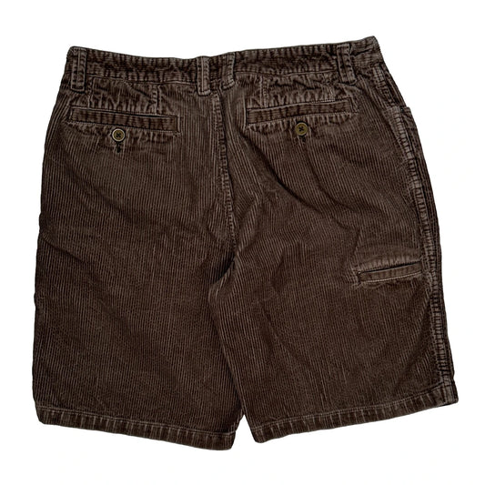 Quiksilver Corduroy Shorts - 34W 9L Brown Corduroy
