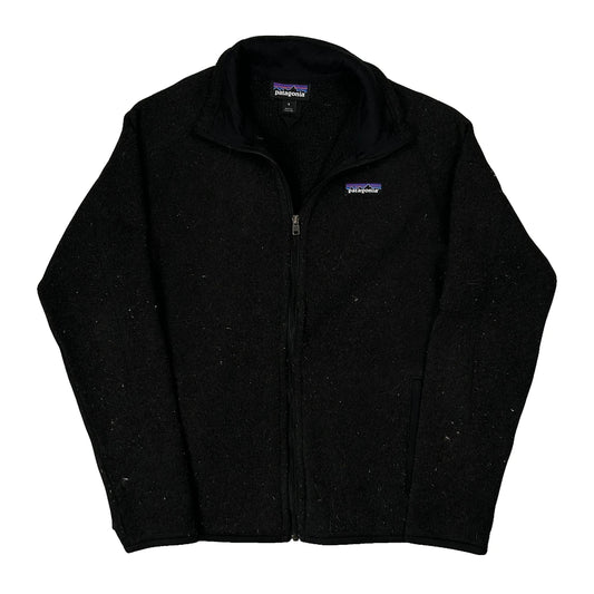 Vintage Patagonia Fleece Jacket - Small Black Polyester