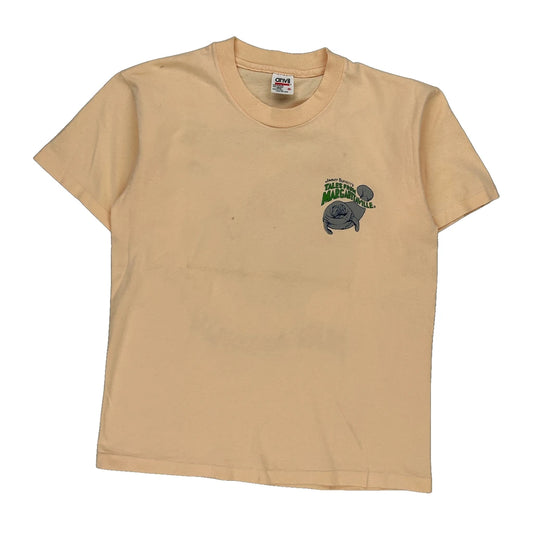 Jimmy Buffett Margaritaville Anvil Single Stitch T-Shirt - Medium Beige Cotton