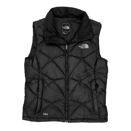 550 Fill The North Face Puffer Vest - Small Black Down