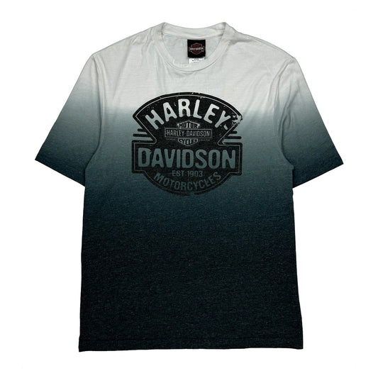 Western Reserve Harley Davidson T-Shirt - Medium Grey Cotton