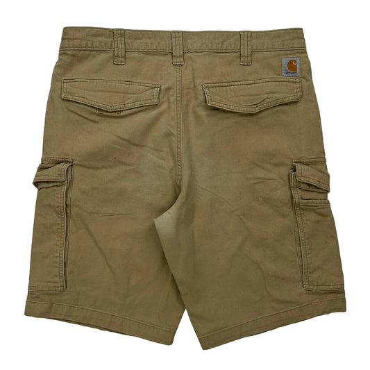 Vintage Carhartt Cargo Shorts - 34W 10L Khaki Cotton