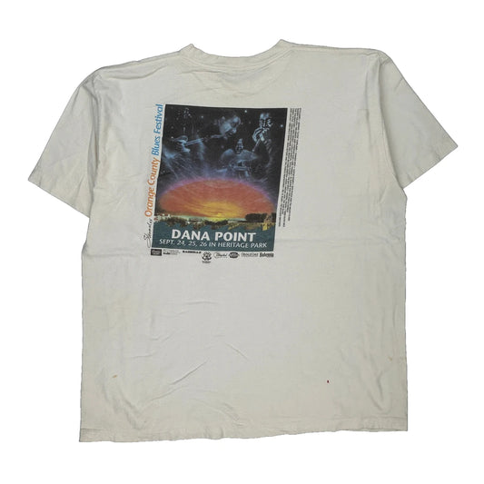 Orange County Blues Festival Grandt Single Stitch T-Shirt - XL White Cotton