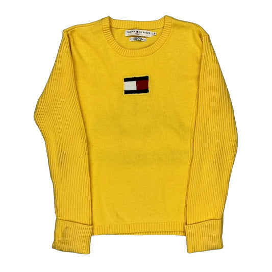 Tommy Hilfiger Jumper - Large Yellow Cotton