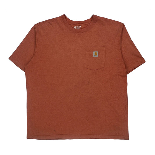 Carhartt T-Shirt - XL Orange Cotton