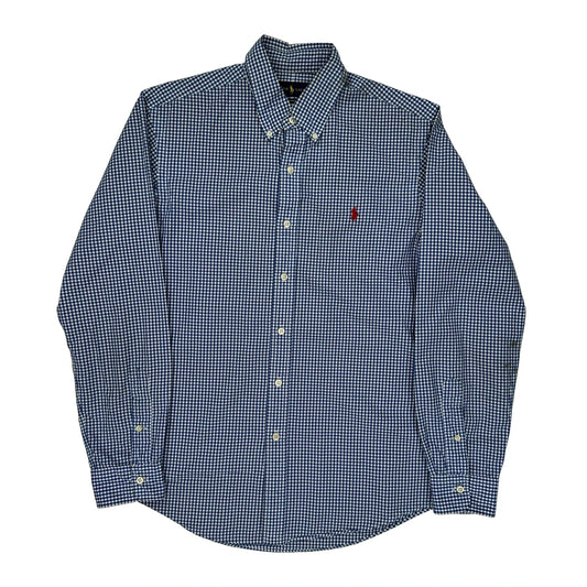 Ralph Lauren Checked Shirt - Medium Blue Cotton