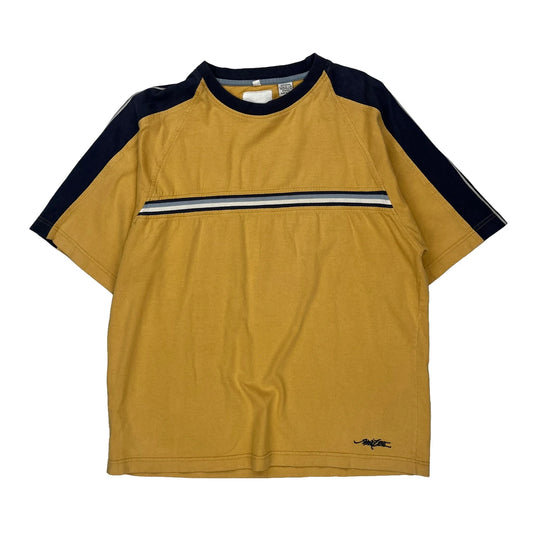 Point Zero Striped T-Shirt - Medium Navy Cotton