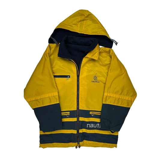 Nautica Spellout Windbreaker - Large Navy Polyester