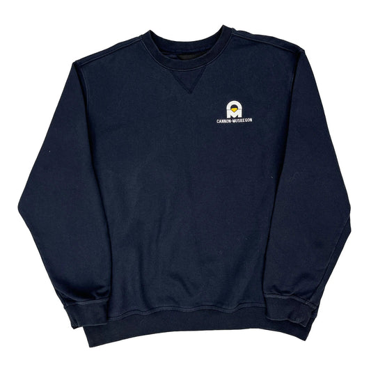 Vintage Cannon-Muskegon Carhartt Sweatshirt - XL Navy Cotton