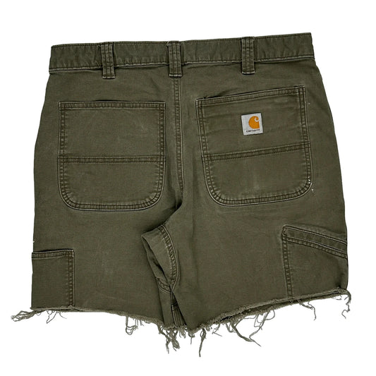 Carhartt Cargo Shorts - 32W 7L Green Cotton
