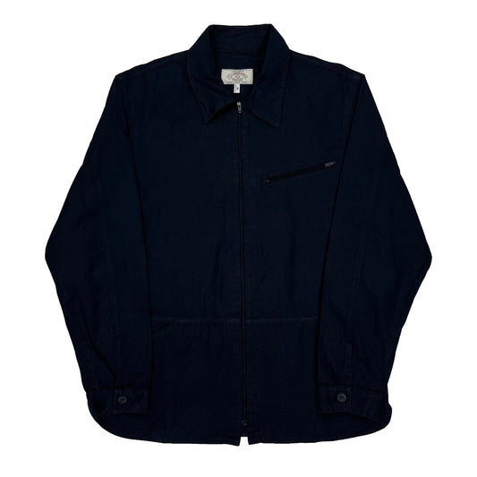 Armani Jeans Jacket - Medium Navy Cotton