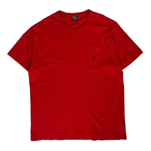 Vintage Polo By Ralph Lauren T-Shirt - XL Red Cotton