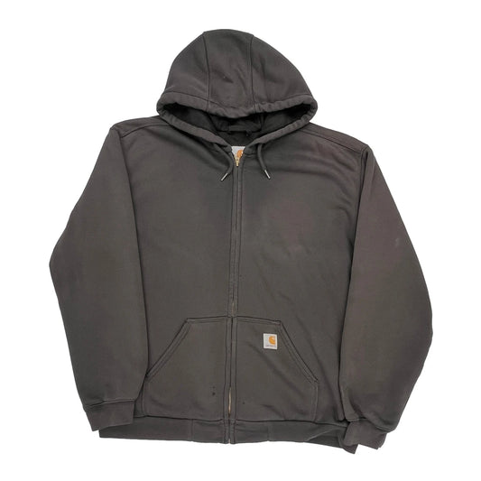 Carhartt Hoodie - Large Black Cotton Blend