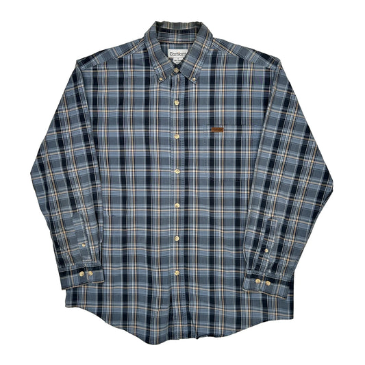 Carhartt Checked Shirt - Large Blue Cotton