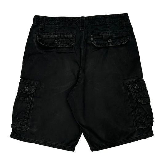 Lee Cargo Cargo Shorts - 32W 10L Black Cotton