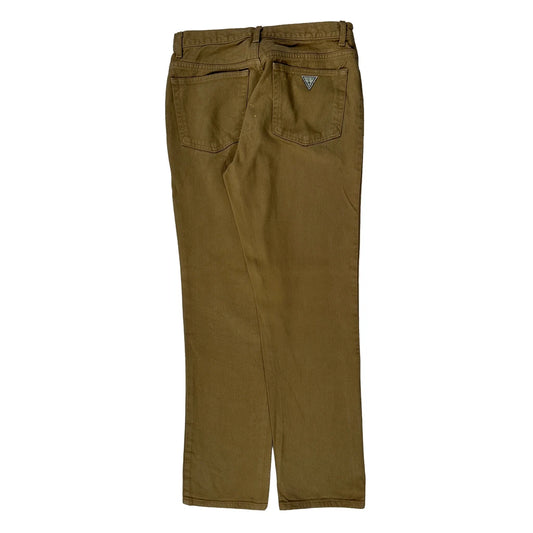 Vintage Guess Slim Chinos - 30W 31L Khaki Cotton