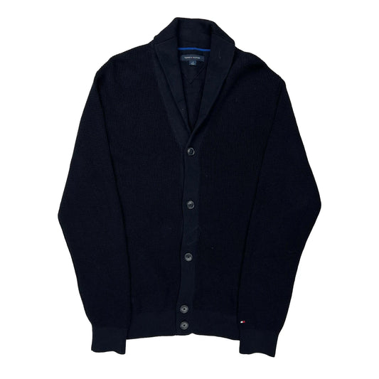 Tommy Hilfiger Cardigan - Large Navy Cotton