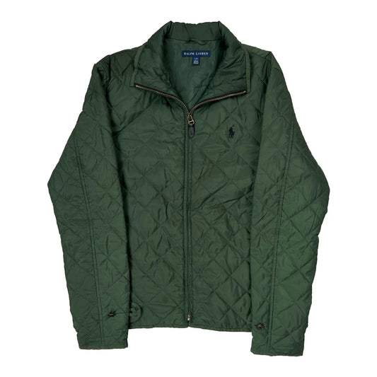 Ralph Lauren Quilted Jacket - Large Green Polyester