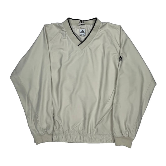 Adidas Windbreaker - XL Beige Polyester