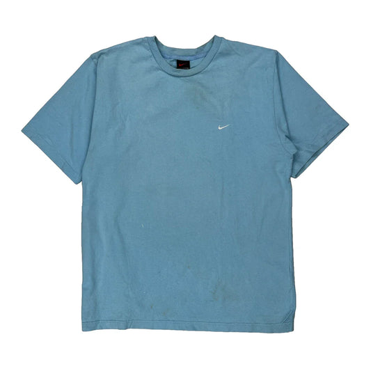 Vintage Nike T-Shirt - Large Blue Cotton