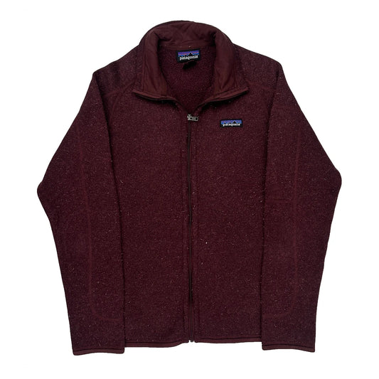 Patagonia Fleece Jacket - Medium Burgundy Polyester