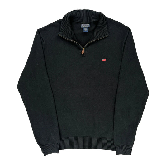 Polo By Ralph Lauren 1/4 Zip - XL Black Cotton